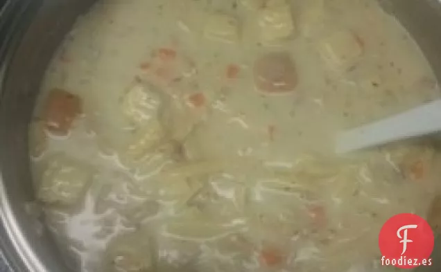 Sopa Cremosa de Pavo Después del Día de Acción de Gracias