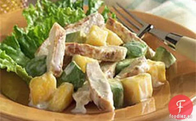 Ensalada de Verano de Pollo con Mango