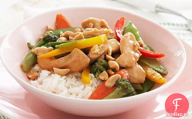 Tazón de Arroz Con Pollo y Naranja