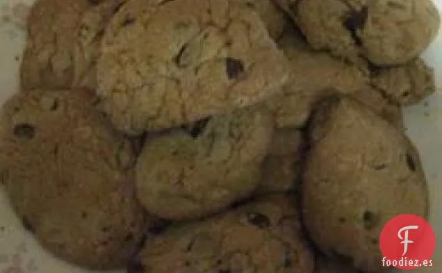 Galletas Doradas con Chispas de Chocolate