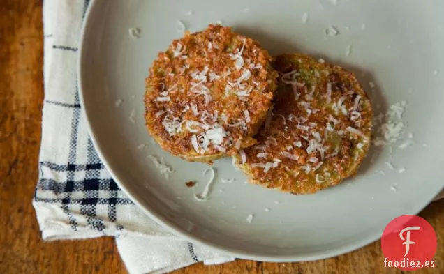 Tomates Verdes Fritos Con Panko Y Parmesano