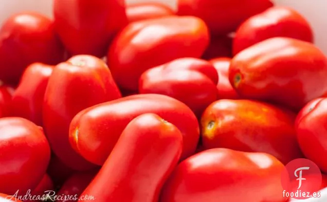 Tomates asados lentamente