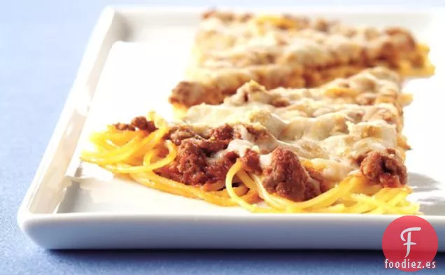 Pizza con Corteza de Espagueti