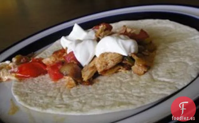 Fajitas de Pollo y Tocino