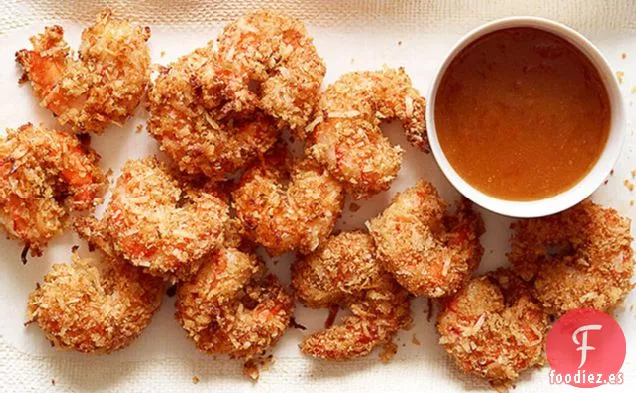 Camarones de Coco con Salsa Dulce y Picante