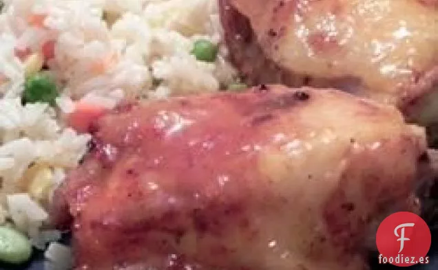 Pollo a la Parrilla con Glaseado de Mango Picante