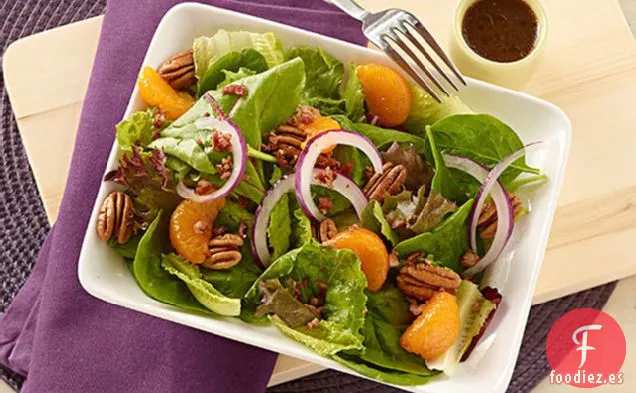 Ensalada de Cítricos, Tocino y Nueces Pecanas