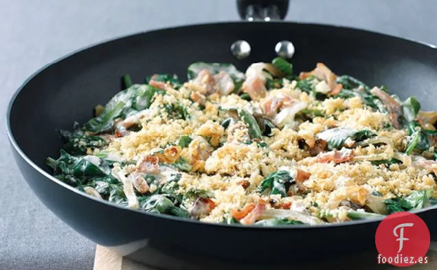 Sartén de Espinacas Gratinadas
