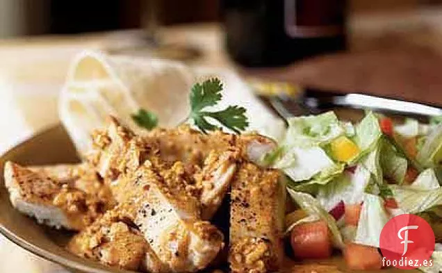 Pollo Mexicano con Crema de Almendras y Chile