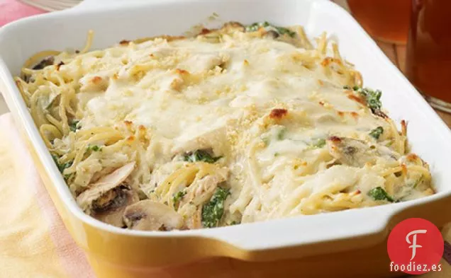 Tetrazzini de Pollo Florentino