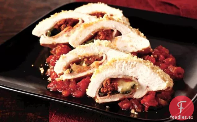 Pechuga de Pollo Rellena de Chorizo y Poblano