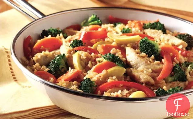 Pollo y Arroz Integral Primavera