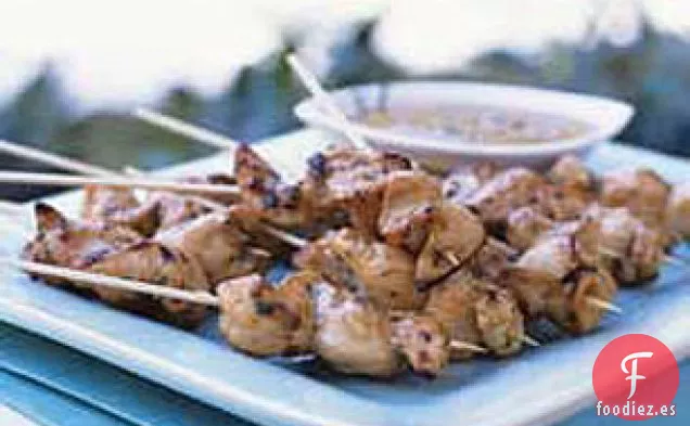 Brochetas de Pollo Chisporroteantes