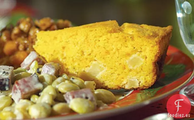 Pan de Maíz con Queso Cheddar de Manzana