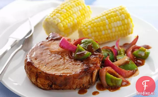 Sartén Picante para Chuletas de Cerdo a la Barbacoa