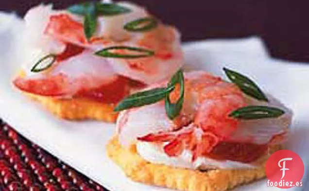Mini Bocados de Cóctel de Camarones