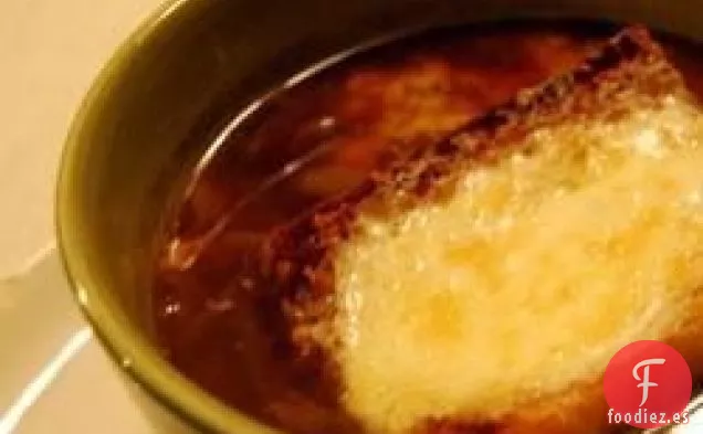 Sopa de Cebolla Francesa Americana