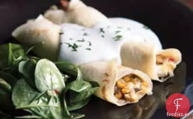 Crepes de Maíz y Champiñones