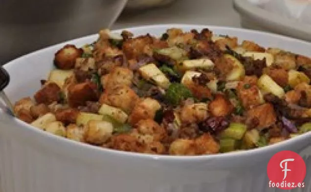 Relleno de Arándanos, Salchichas y Manzanas