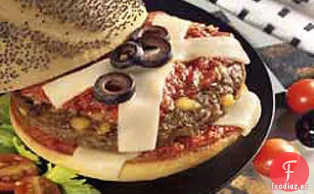 Hamburguesa de Pizza con Doble Queso