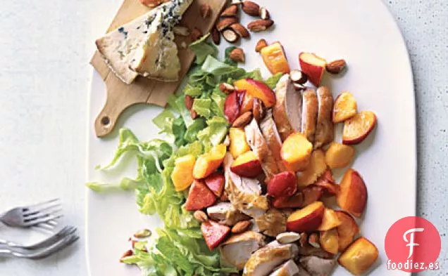 Plato de Pollo y Melocotones