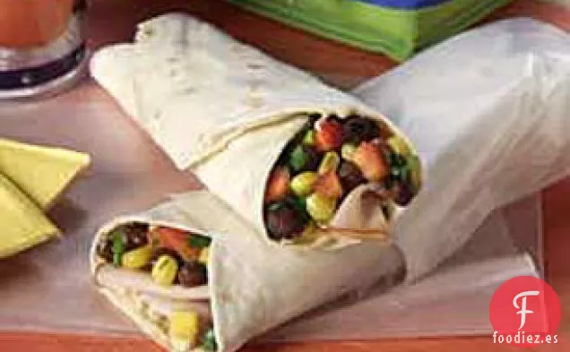 Envoltura de Pavo con Salsa Suroeste