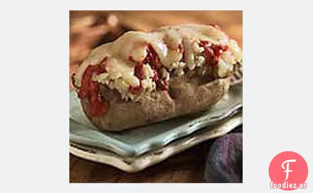 Patata Al Horno con Pizza y Queso