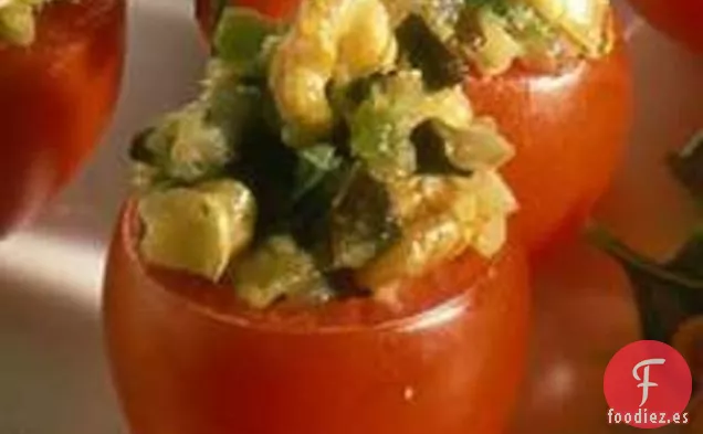 Tazas de Tomate de Berenjena y Nuez Asadas