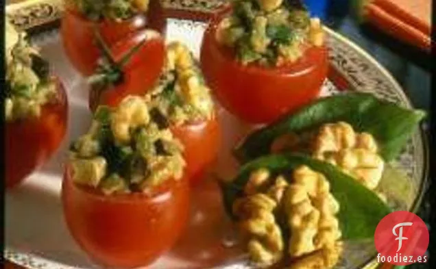 Gorras De Tomate De Berenjena Y Nuez Asadas