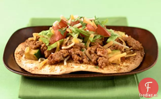 Tostadas de Pavo y Verduras