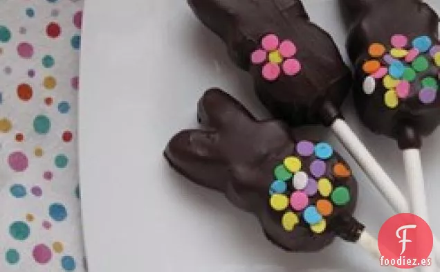 Conejos Cubiertos de Chocolate Instantáneo (En un palo)