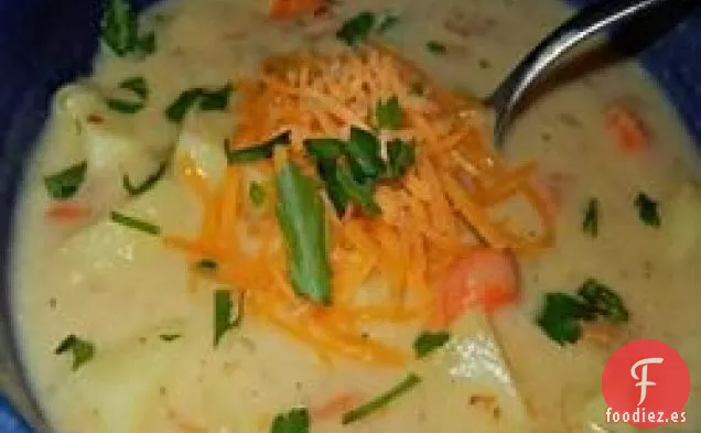 Sopa de Queso Cheddar Vegetal