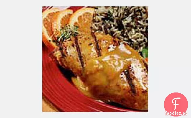 Pollo a la Parrilla con Miel, Mostaza y Jengibre