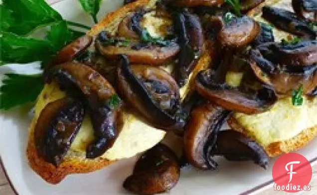 Bruschetta de Champiñones y Ricota