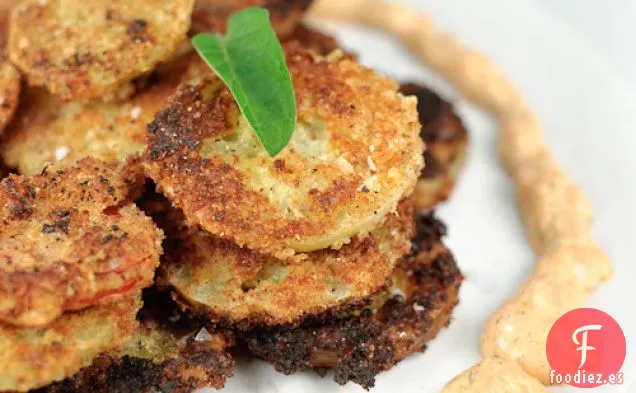 Tomates Verdes Fritos Con Mayonesa Ahumada