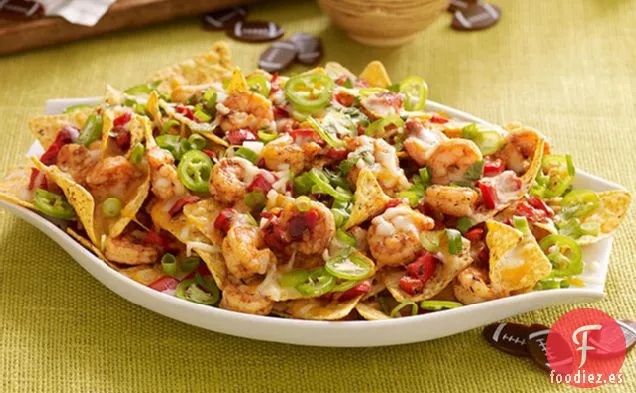 Nachos de Camarón Cheddar
