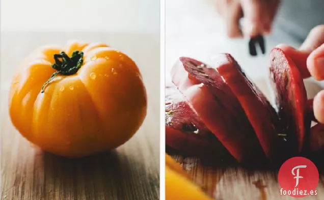 Una Ensalada Sencilla de Tomate + Burrata