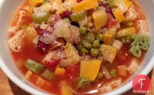 Minestrone Vegetariano de Cocción Lenta