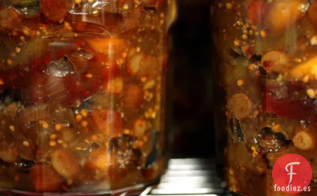 Chutney de manzana y tomate verde