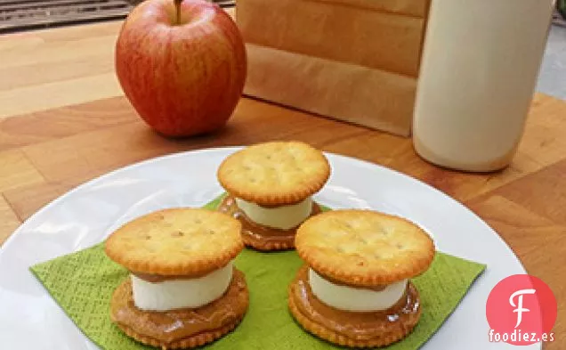 Sándwiches de Galletas de Mantequilla de Maní de Malvavisco