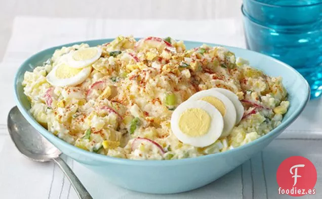 Ensalada de Patata Aplastada Al Estilo Rústico