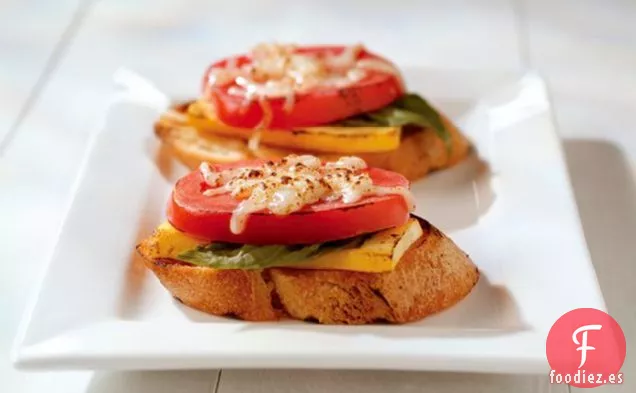 Bruschetta de Verduras a la Parrilla