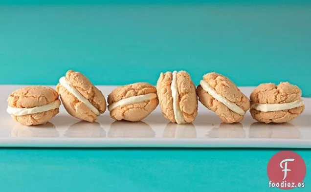 Mini Sándwiches de Galletas de Ensueño de Naranja