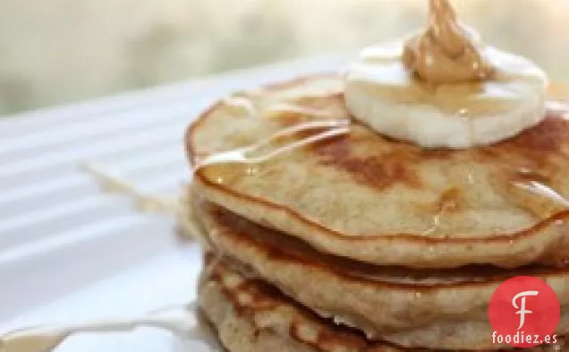 Tortitas de Plátano y Mantequilla de Maní