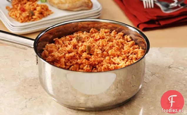 Arroz Mexicano con Queso de 10 Minutos