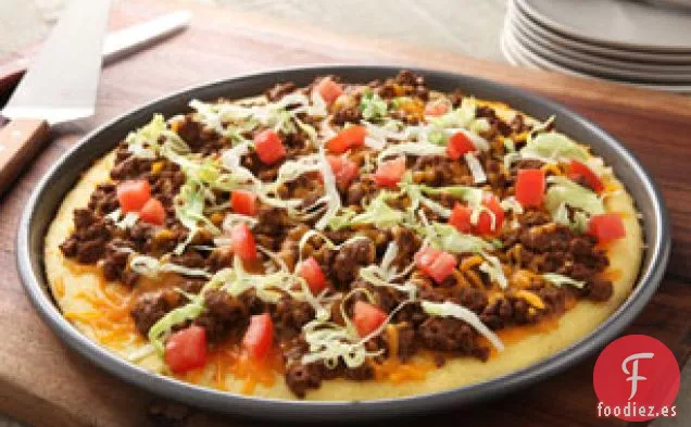 Pizza de Pan de Maíz para Tacos