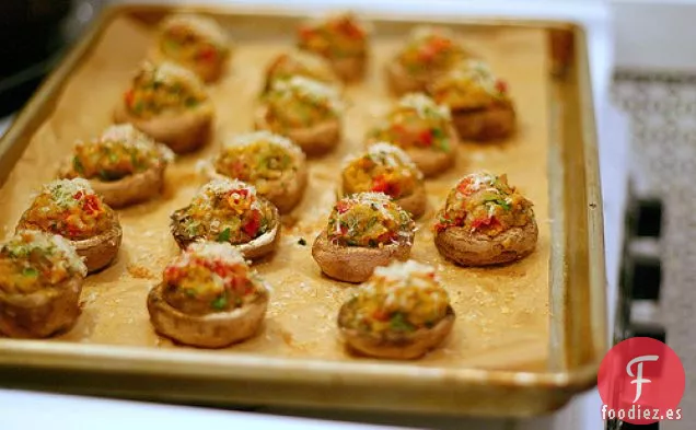 Champiñones Rellenos de Tomate Seco al Sol
