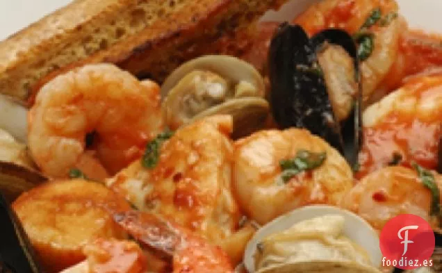 Sopa De Tomate Y Mariscos