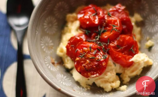 Tomate Asado Al Horno Y Queso De Cabra Para Untar
