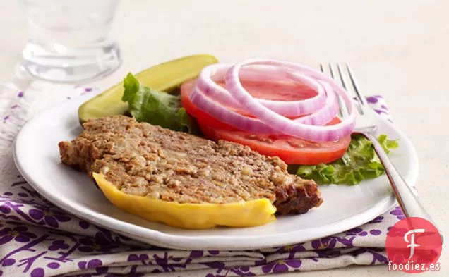 Pastel de Carne de Hamburguesa con Queso de Cocción Lenta